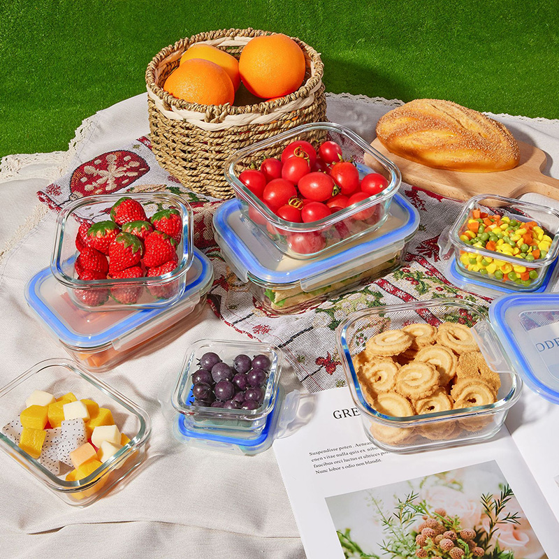Meal Prep Glass Containers With Lids - Glass Meal Prep Containers Lunch Box,