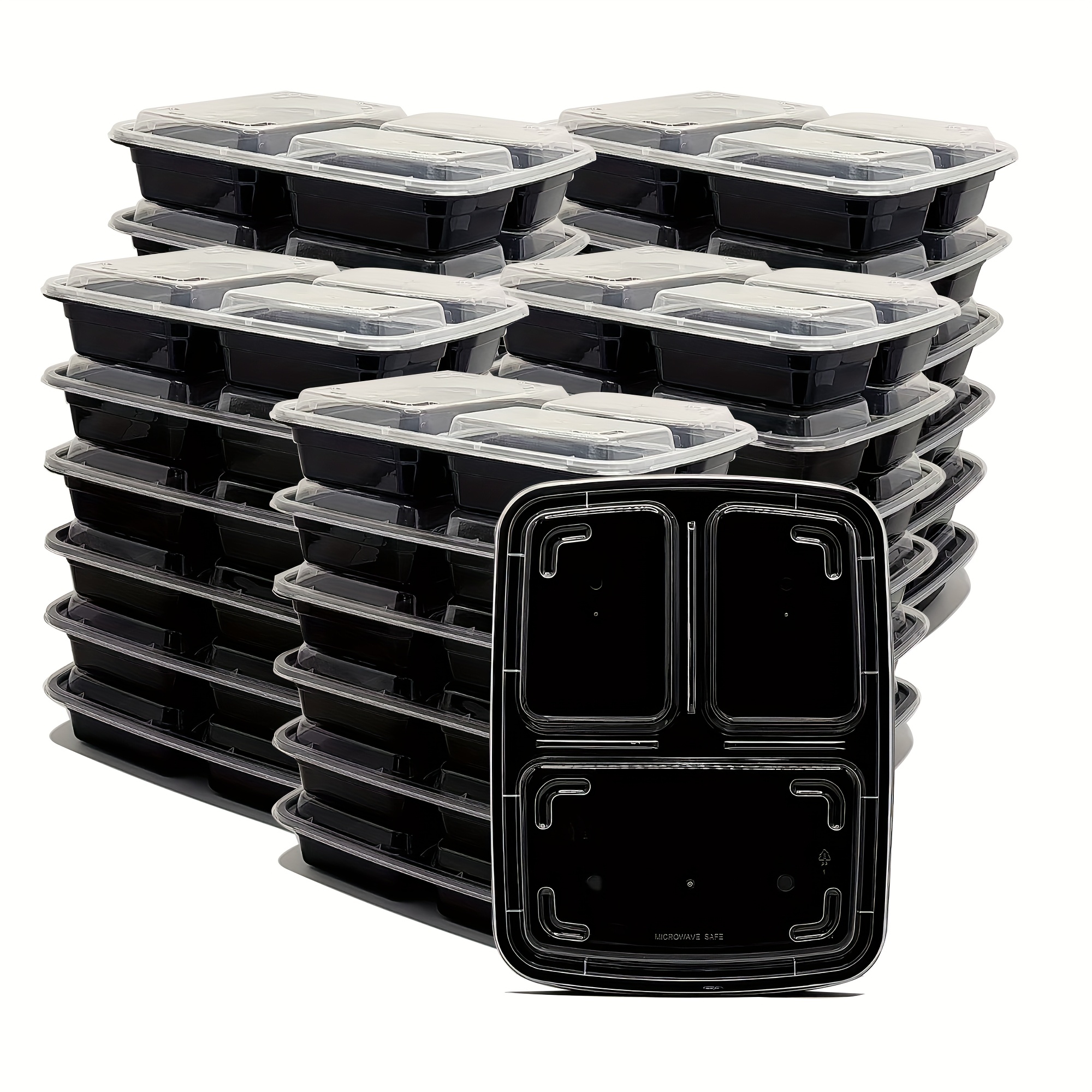 Meal Prep Glass Containers With Lids - 300pcs Meal Prep Containers 150 Pack,