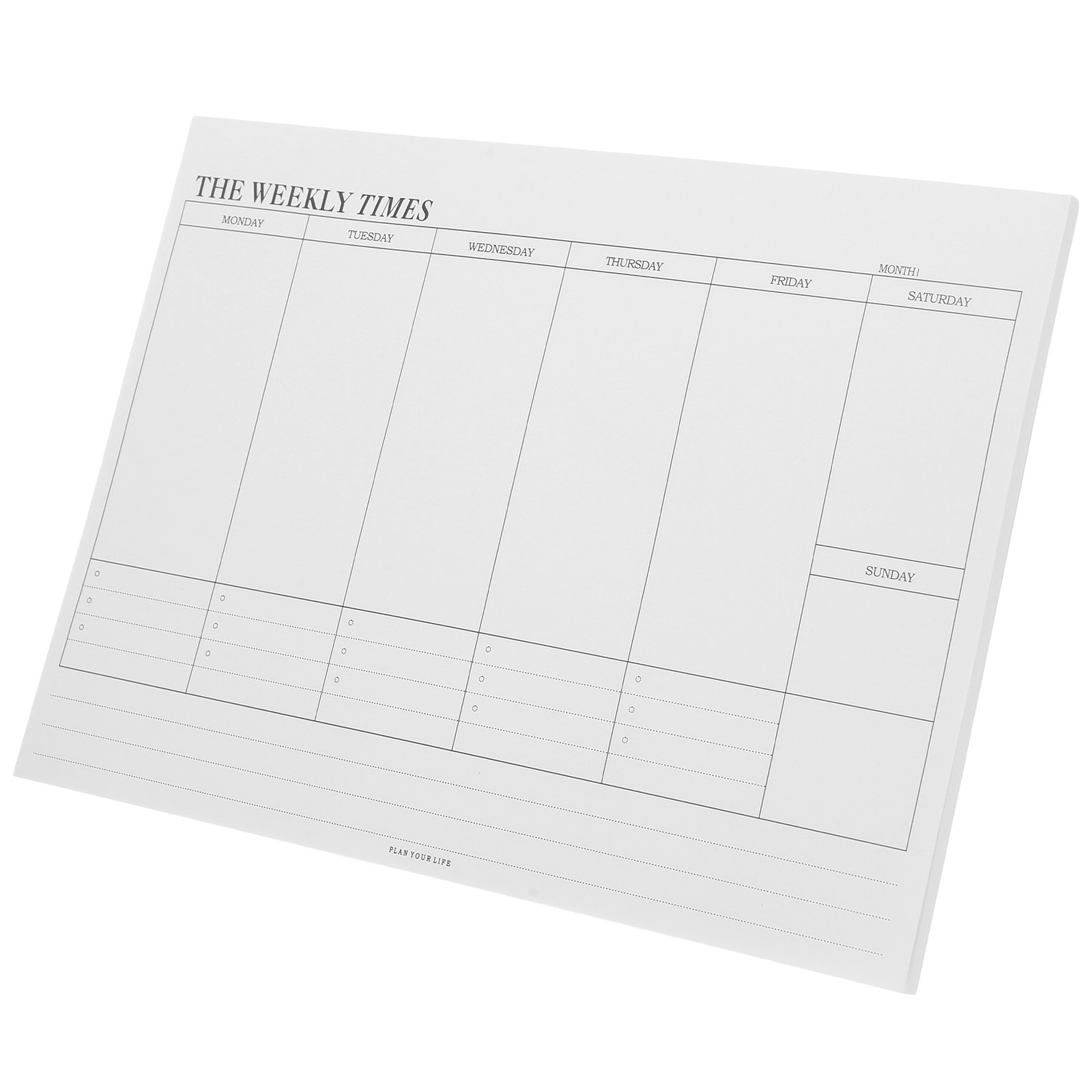 Meal Prep Weekly - Undated Weekly Planner Notebook Blank Calendar