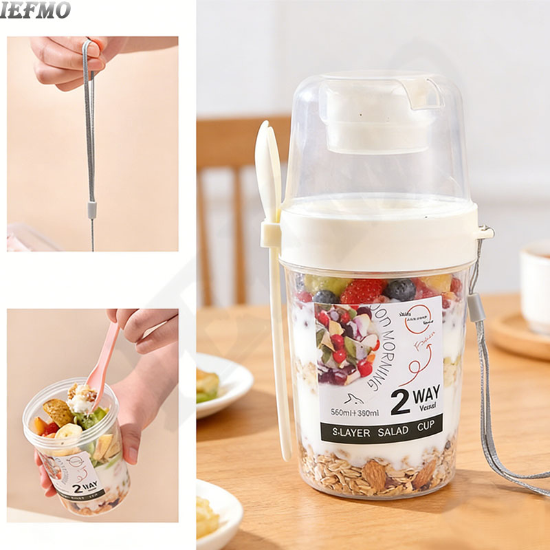 On-the-Go Salad Bowl Set with  - Meal Prep For Weight Loss reseña y precio