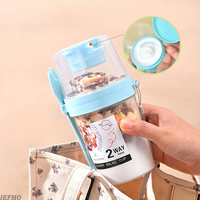 On-the-Go Salad Bowl Set with  - Meal Prep For Weight Loss reseña y precio