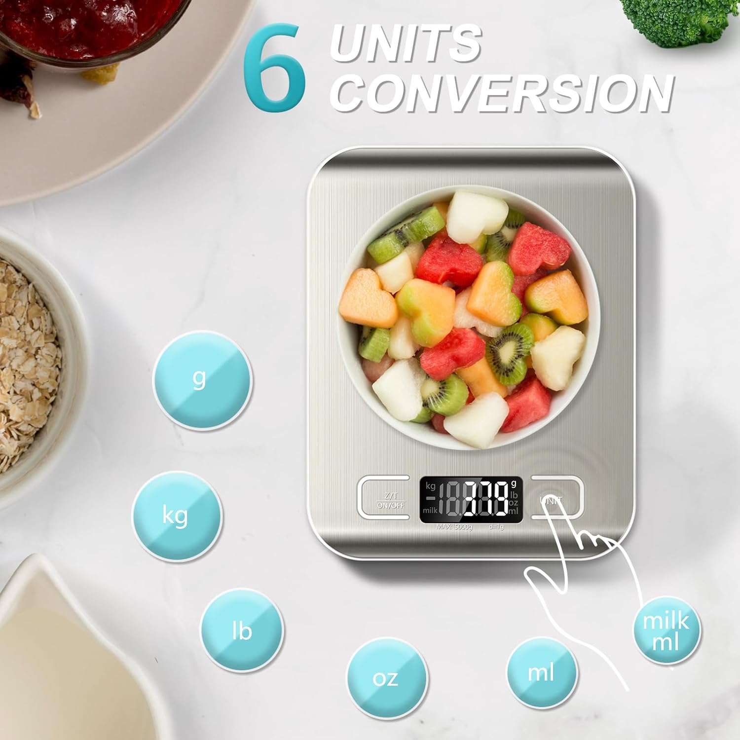 Digital Food Scale 11lb With 6 - Meal Prep Diet reseña y precio