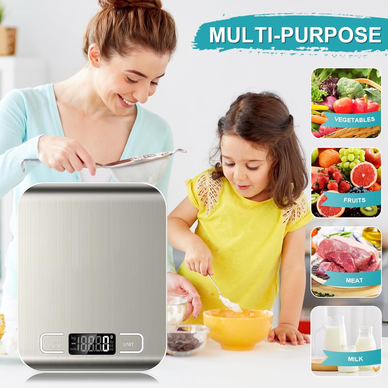 Digital Food Scale 11lb With 6 - Meal Prep Diet reseña y precio