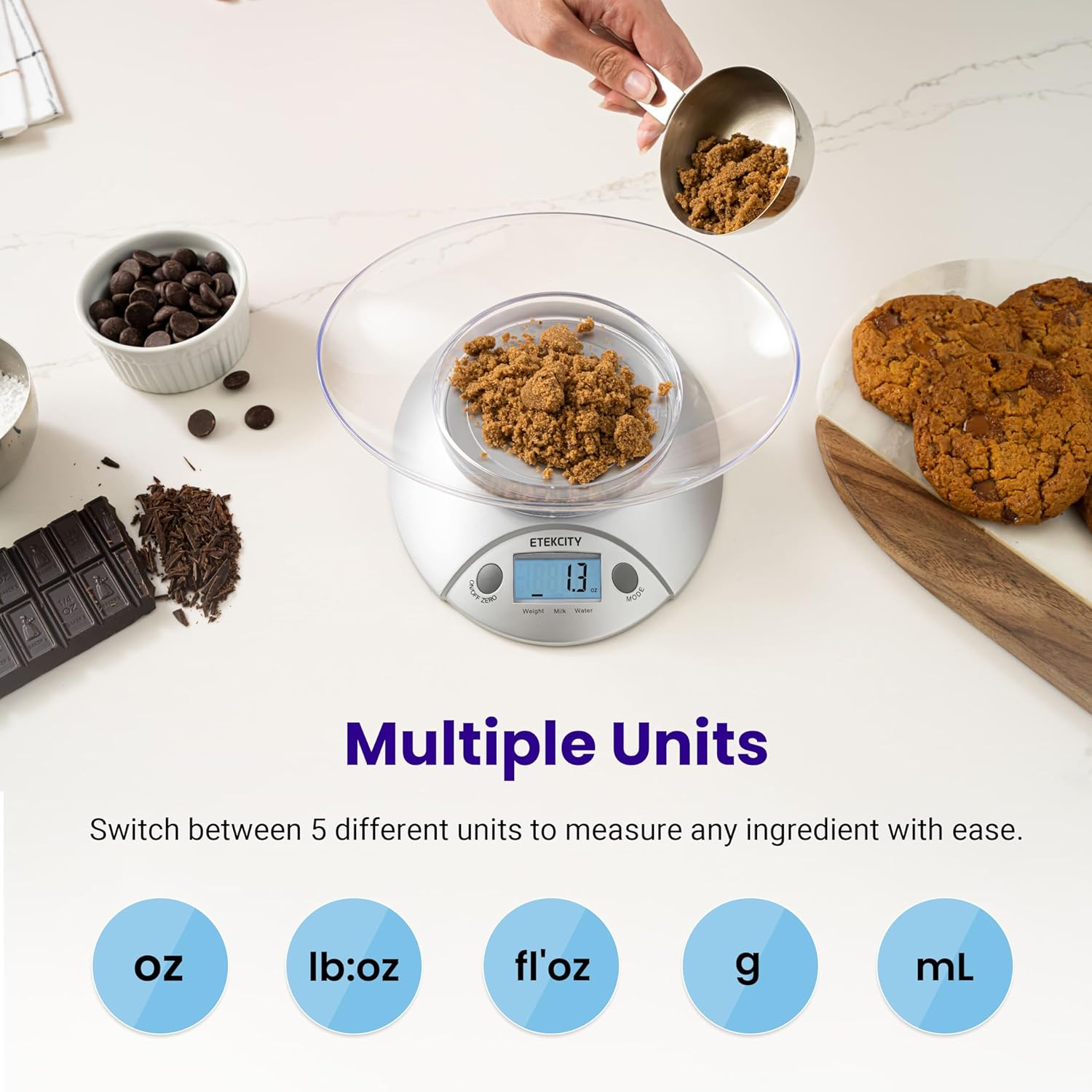 Digital Food Kitchen Scale Wit - Meal Prep Diet reseña y precio