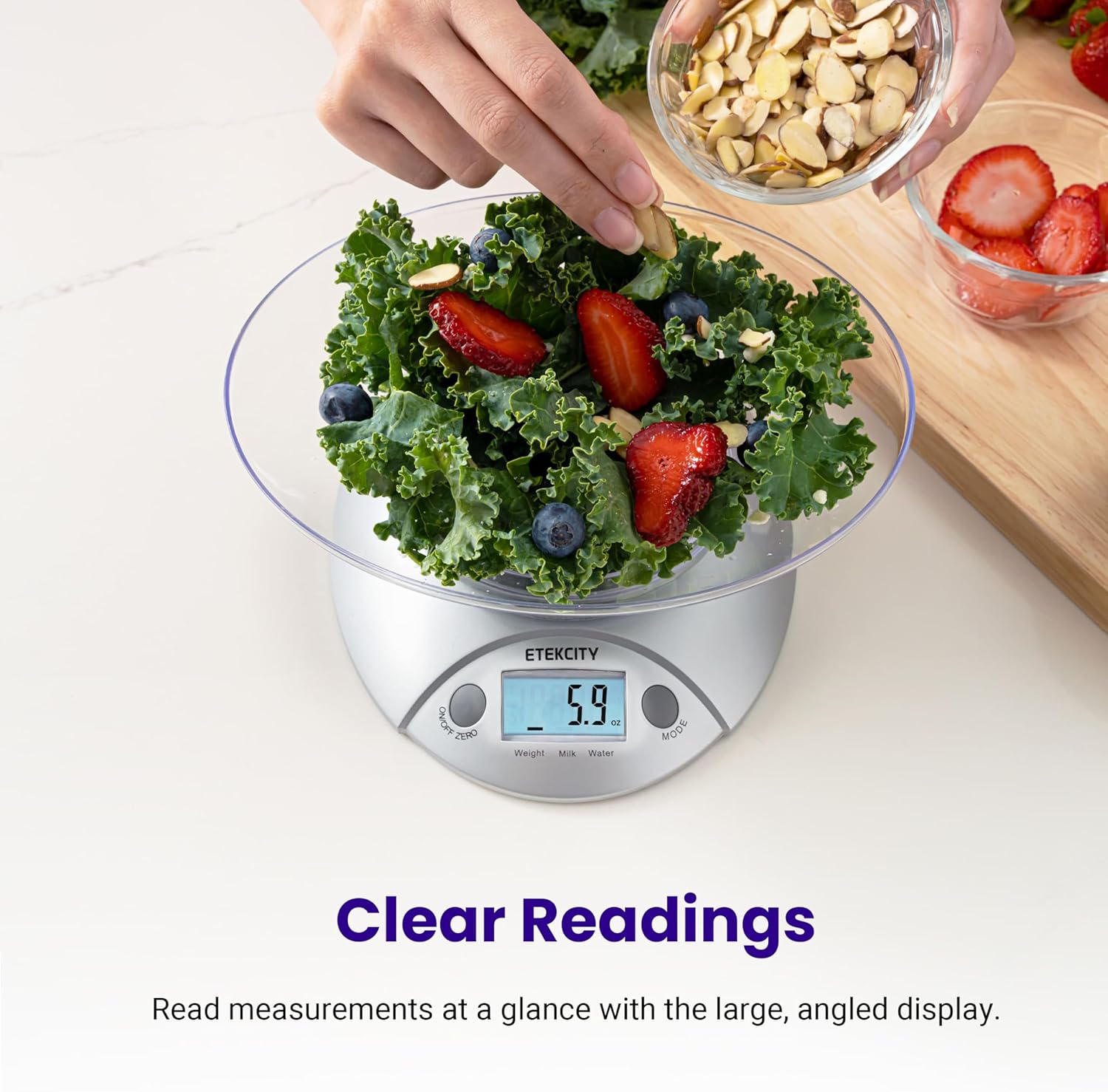 Digital Food Kitchen Scale Wit - Meal Prep Diet reseña y precio