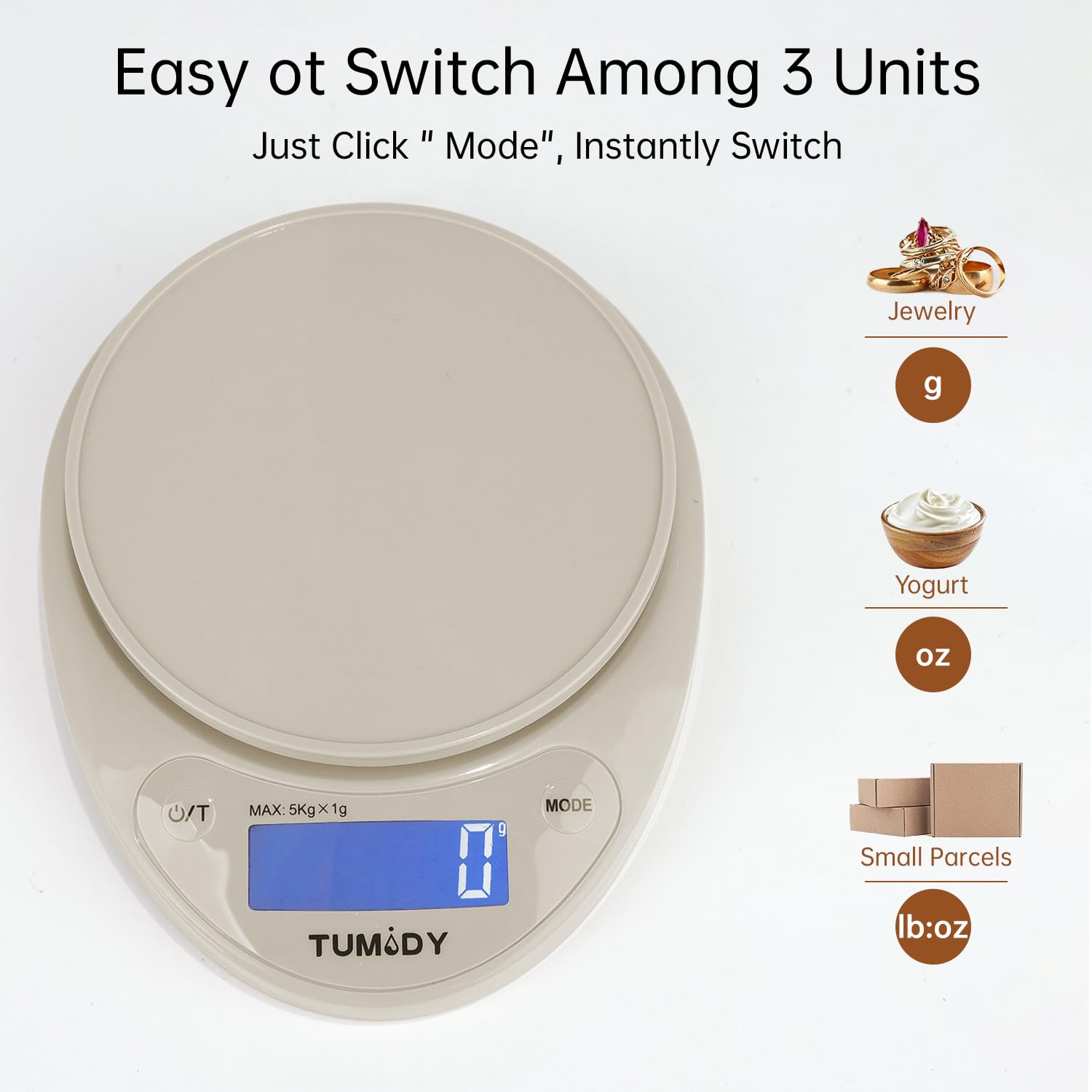 Small Digital Kitchen Scale Fo - Meal Prep For Weight Loss reseña y precio