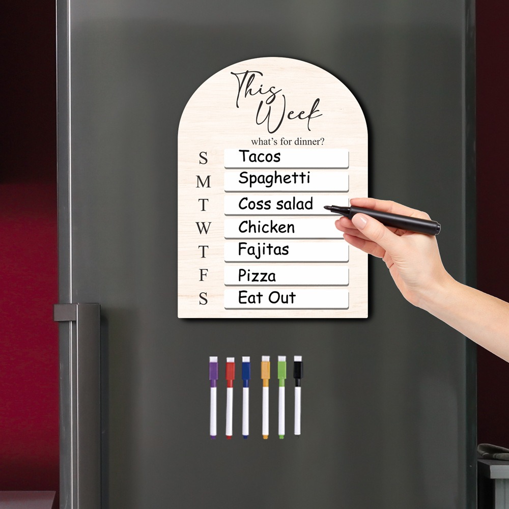 Practical Magnetic Fridge Meal - Meal Prep Weekly reseña y precio