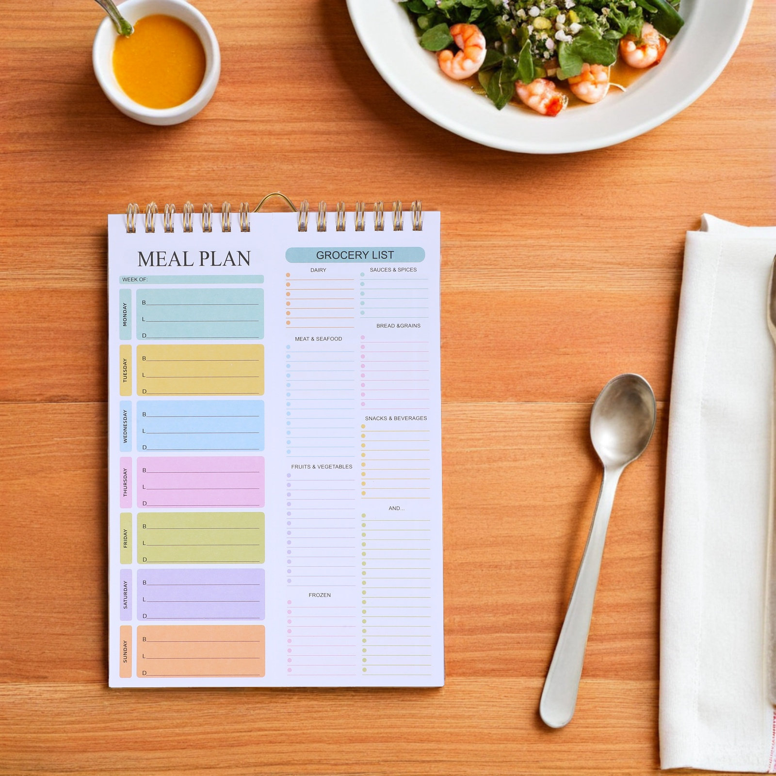 Meal Planner Notebook Weekly A - Meal Prep Weekly reseña y precio