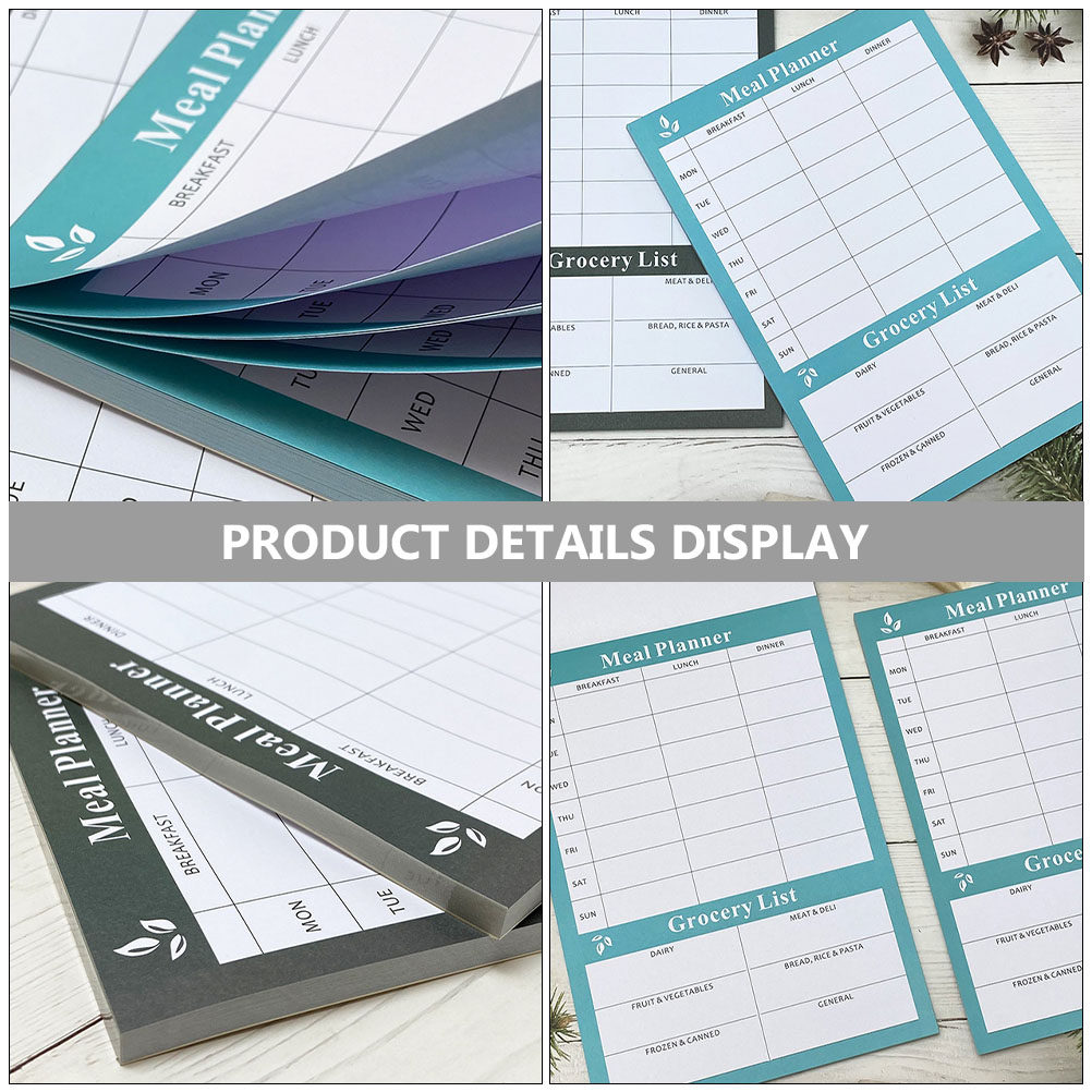 2Pcs Household Meal Planner No - Meal Prep Diet reseña y precio
