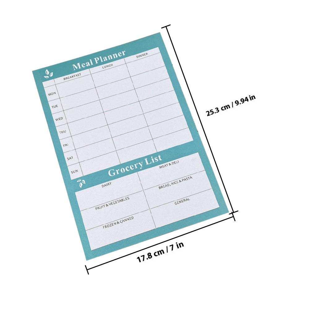 2Pcs Household Meal Planner No - Meal Prep Diet reseña y precio