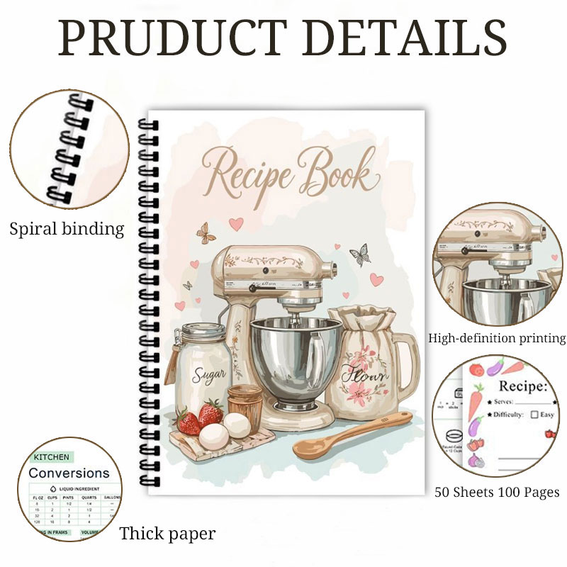 Recipe Journal 100 Sheets Blan - Meal Prep Plan reseña y precio