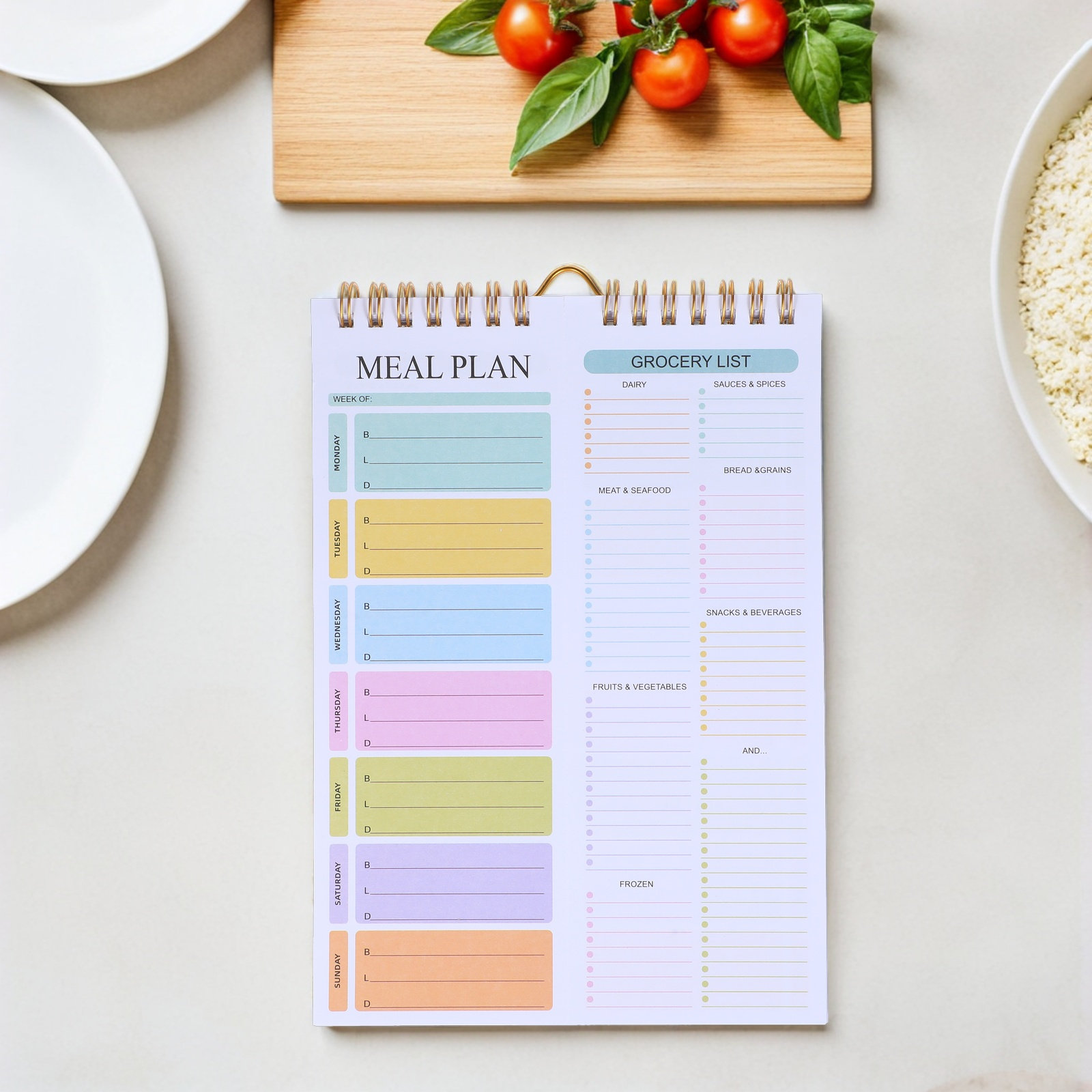 A5 Spiral Weekly Meal Planner  - Meal Prep Weekly reseña y precio
