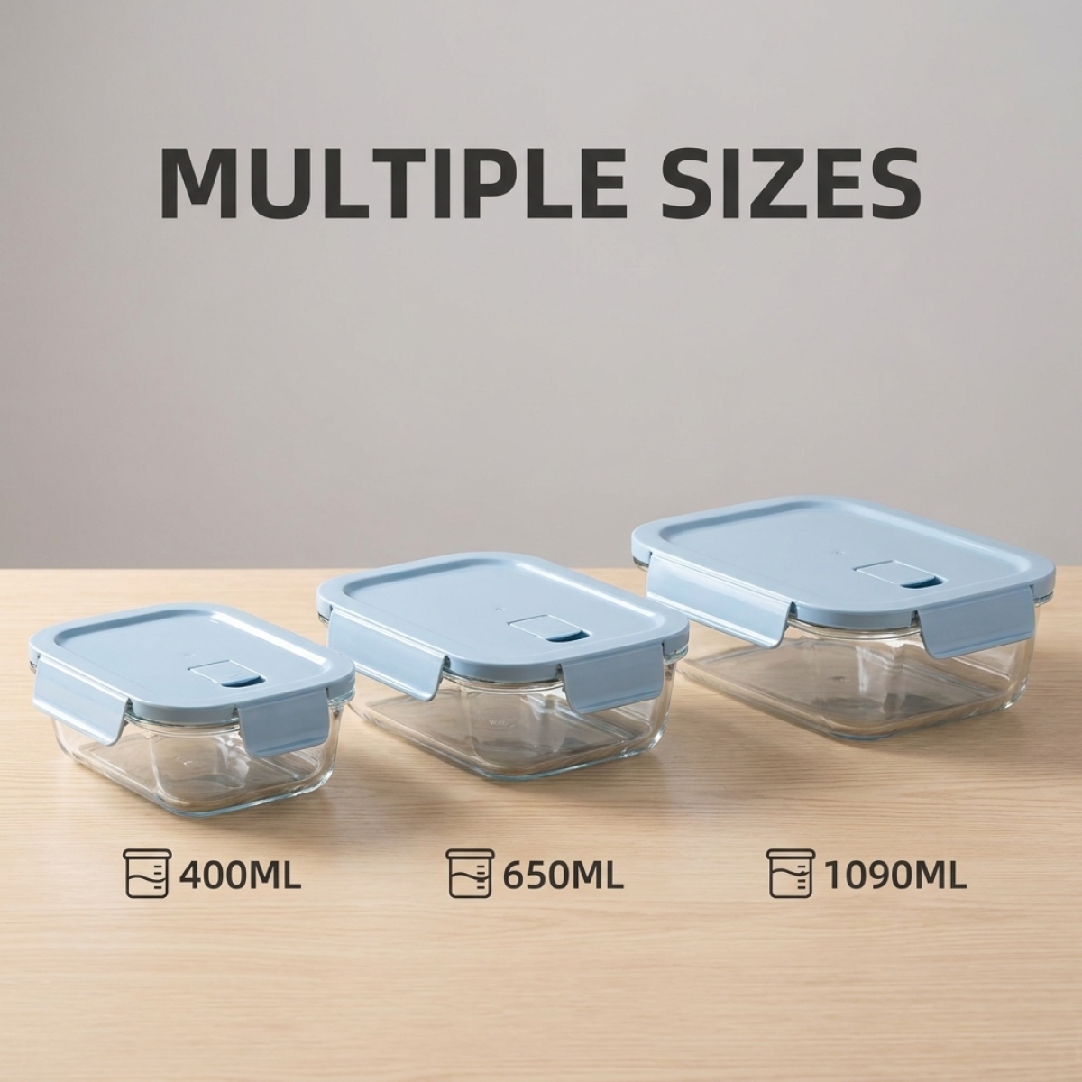 Crystal Blue Glass Meal Prep B - Meal Prep Plan reseña y precio