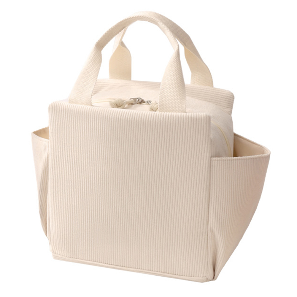 Insulated Corduroy Lunch Bag w - Meal Prep Cold Lunches reseña y precio