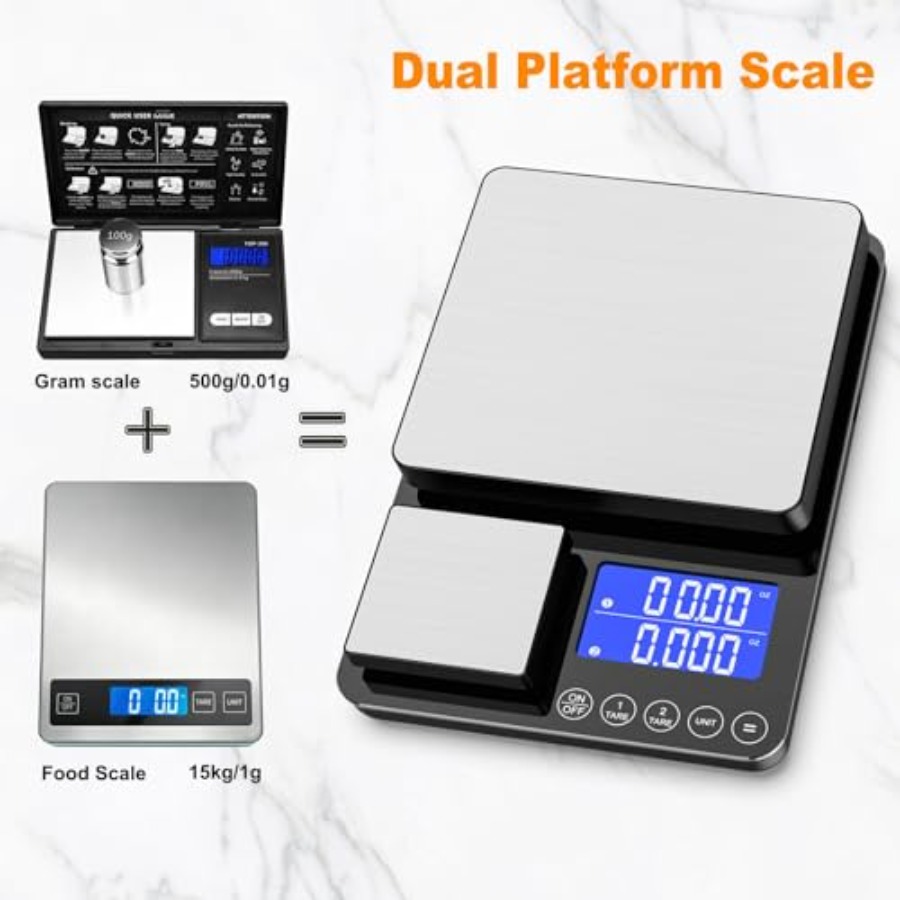 0.001oz/33lb Kitchen Scale, Du - Meal Prep For Weight Loss reseña y precio