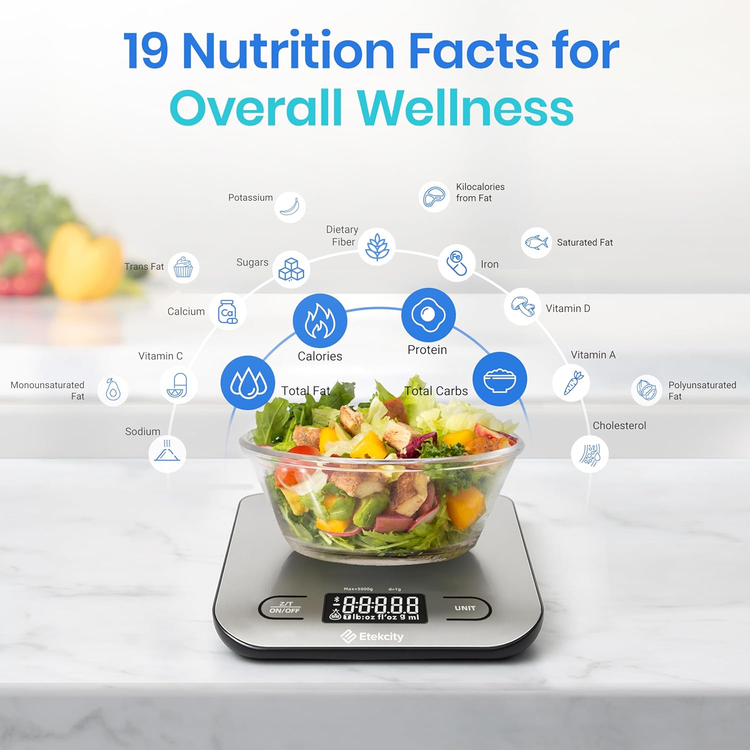 Food Nutrition Kitchen Scale D - Meal Prep For Weight Loss reseña y precio