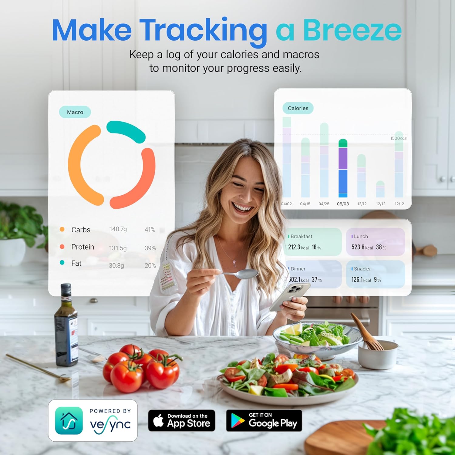 Food Nutrition Kitchen Scale D - Meal Prep For Weight Loss reseña y precio