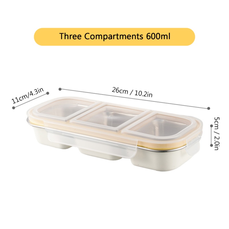 Stainless Steel Lunch Box For  - Meal Prep Diet reseña y precio