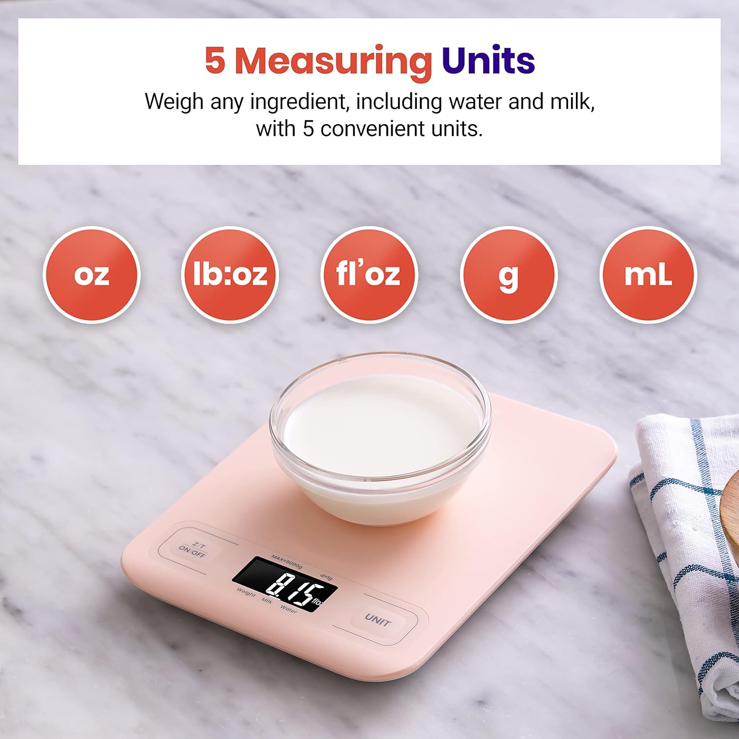 Food Kitchen Scale, Digital Gr - Meal Prep For Weight Loss reseña y precio