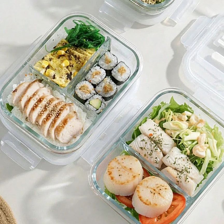 Glass Food Storage Container W - Meal Prep Plan reseña y precio