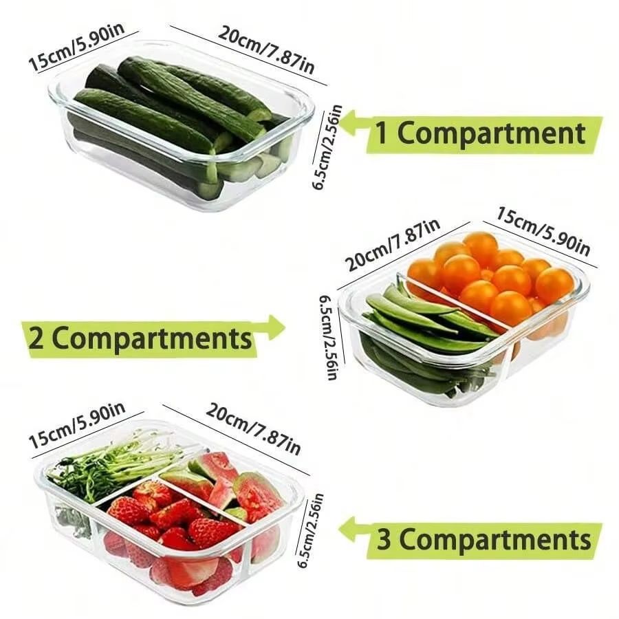 Glass Food Storage Container W - Meal Prep Plan reseña y precio