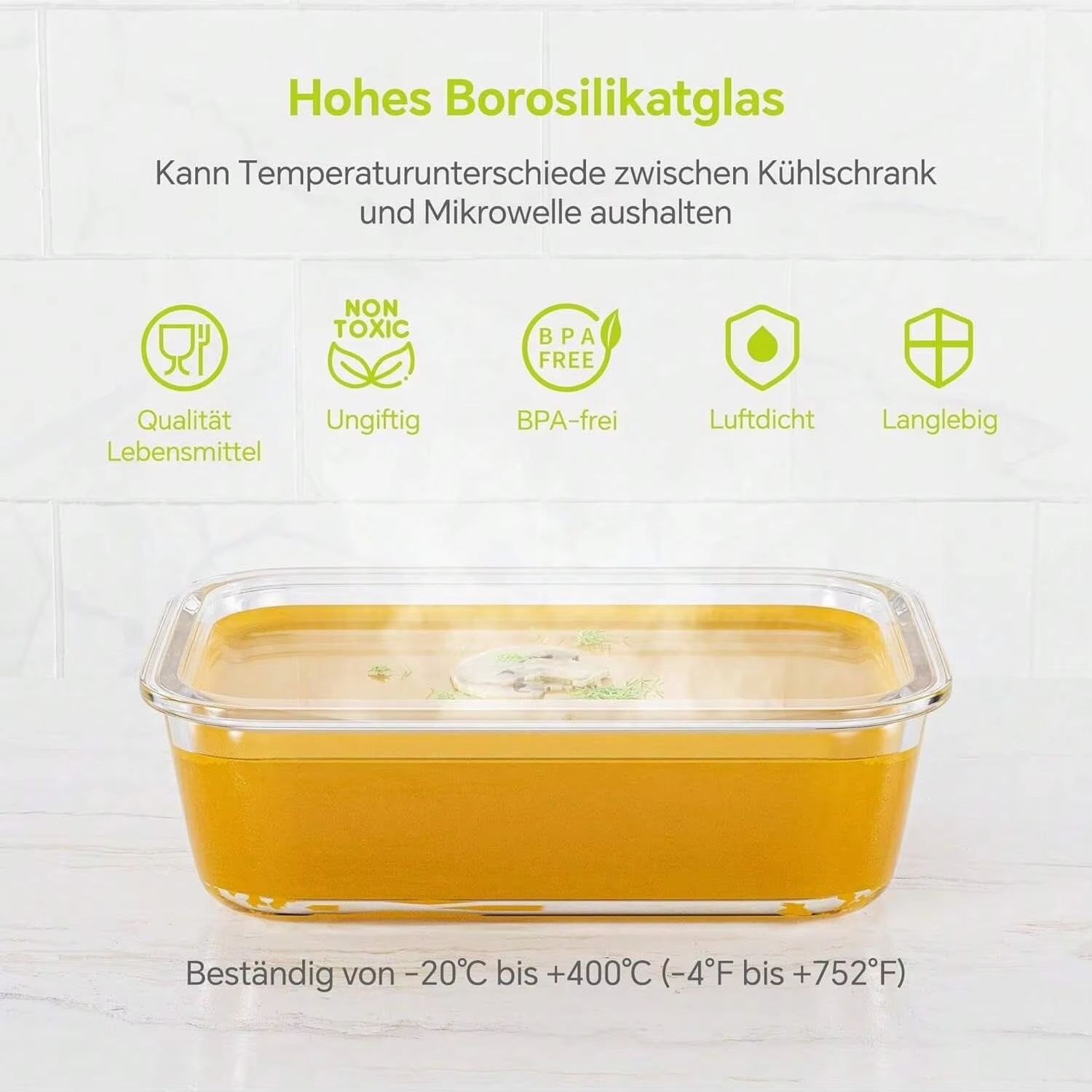 Glass Food Storage Container W - Meal Prep Plan reseña y precio