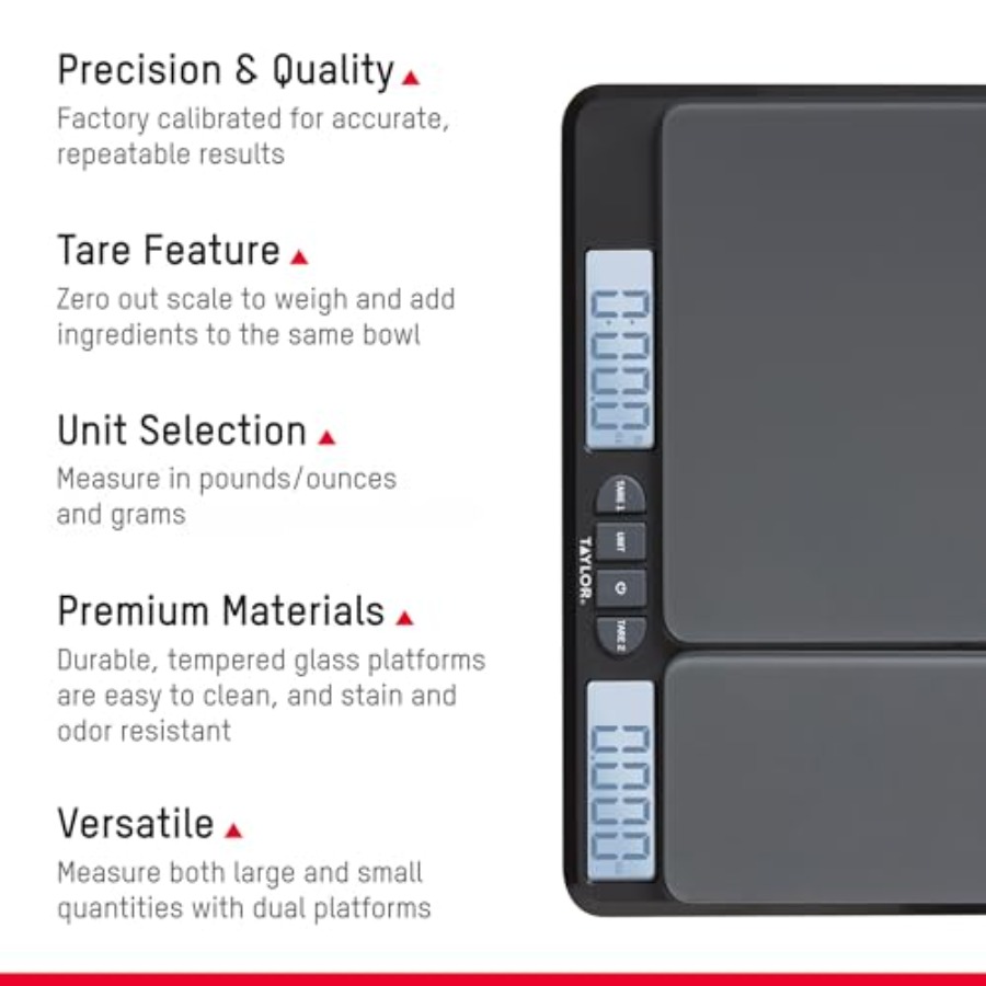 Dual Platform Food Kitchen Sca - Meal Prep For Weight Loss reseña y precio