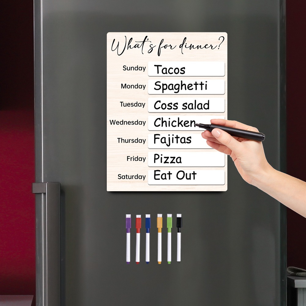 Note Board Magnetic Fridge Mea - Meal Prep Plan reseña y precio