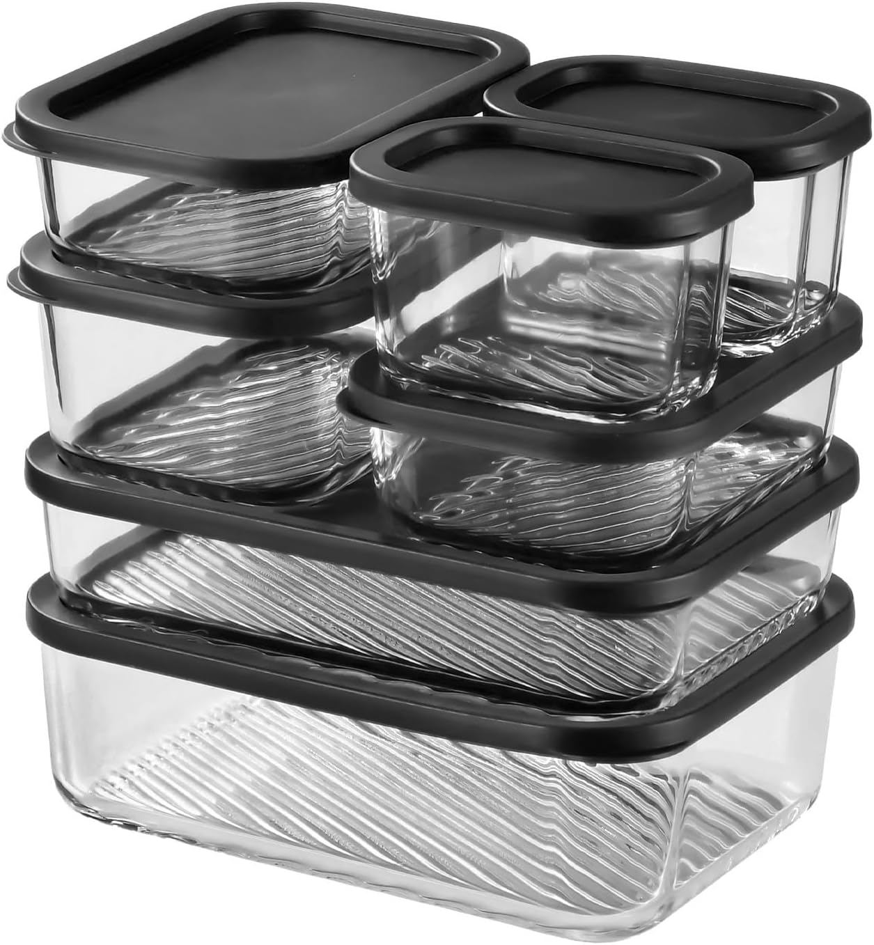 7 Pack Glass Meal Prep Contain - Meal Prep Glass Containers With Lids reseña y precio