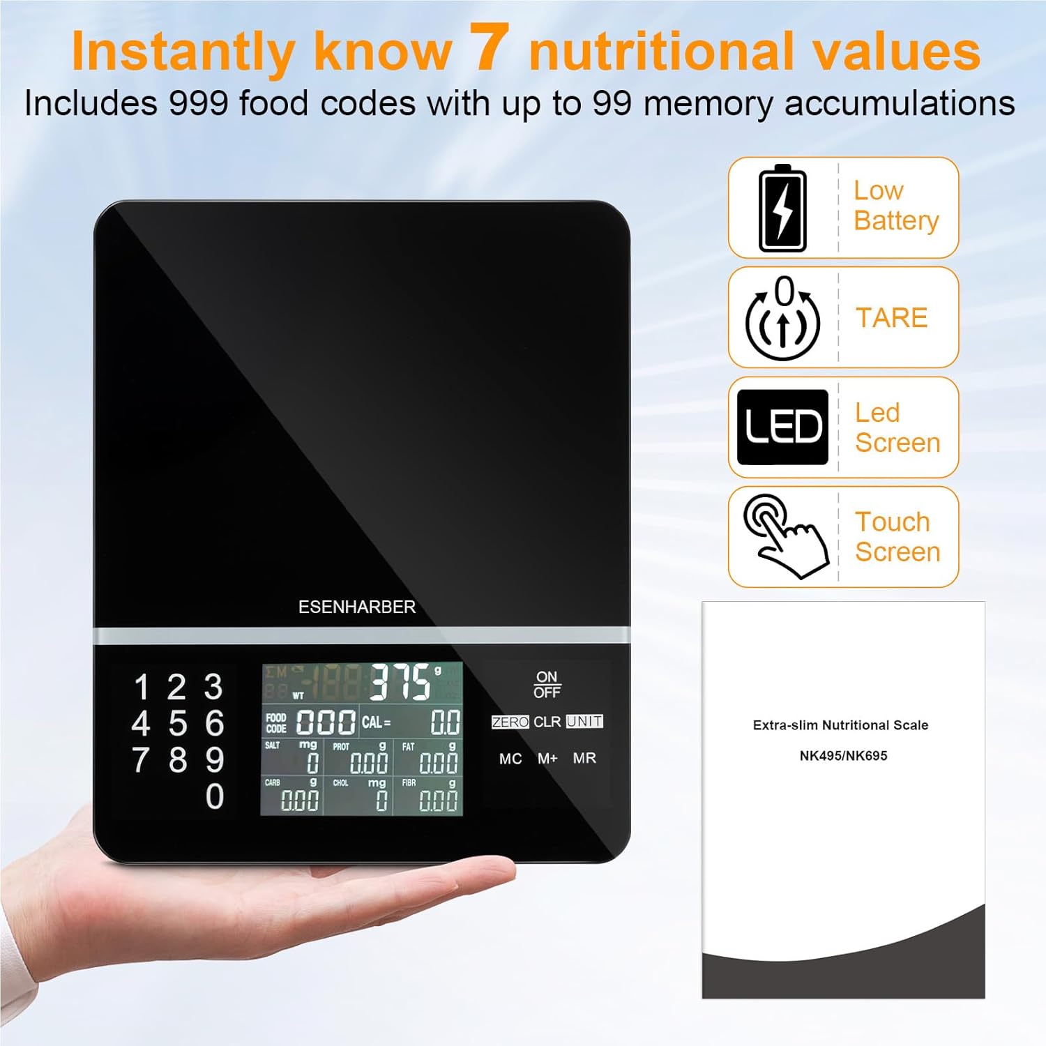 Smart Food Scale with Nutritio - Meal Prep For Weight Loss reseña y precio