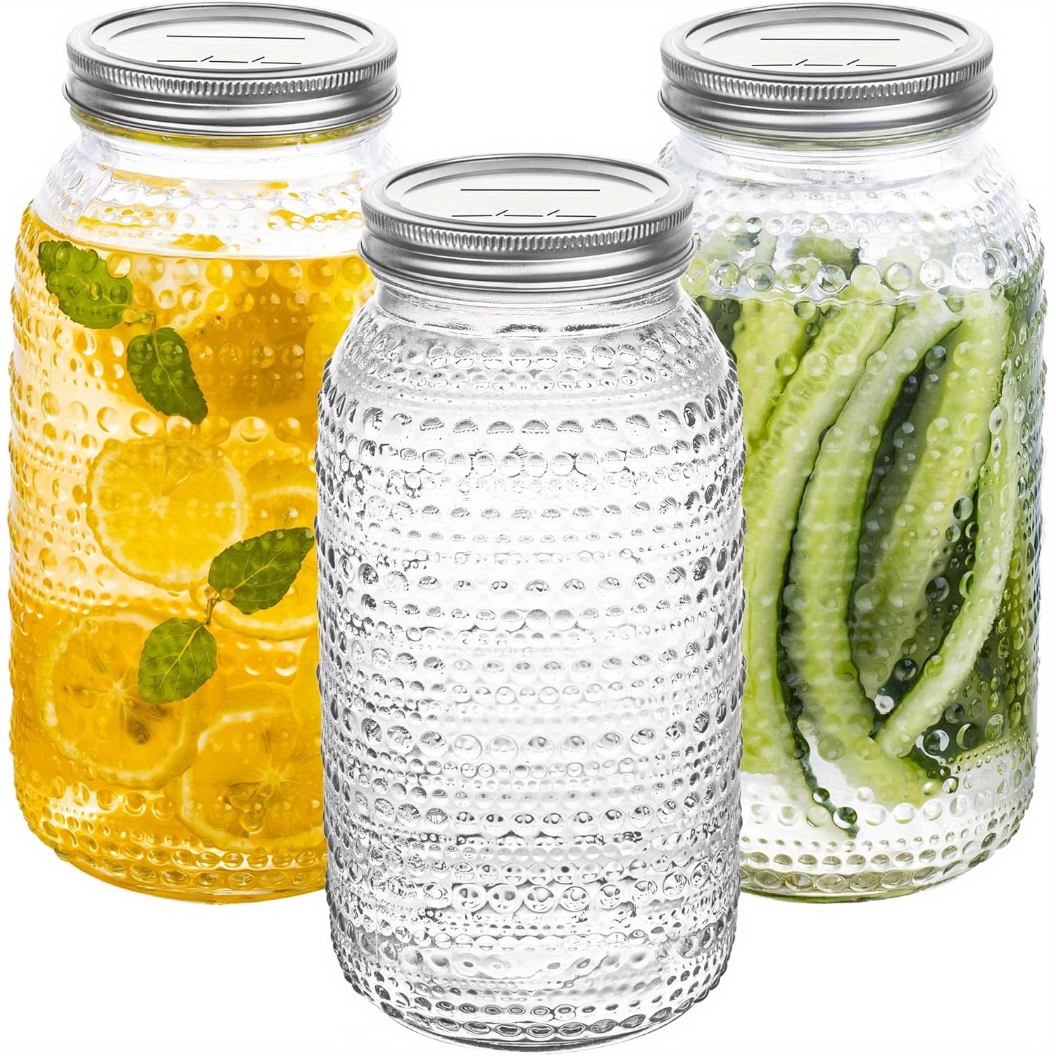 usMason Jars 64oz with Lids Wi - Meal Prep Meal Ideas reseña y precio