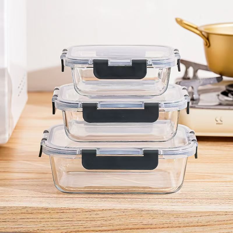 Glass Food Storage Container W - Meal Prep Glass Containers With Lids reseña y precio