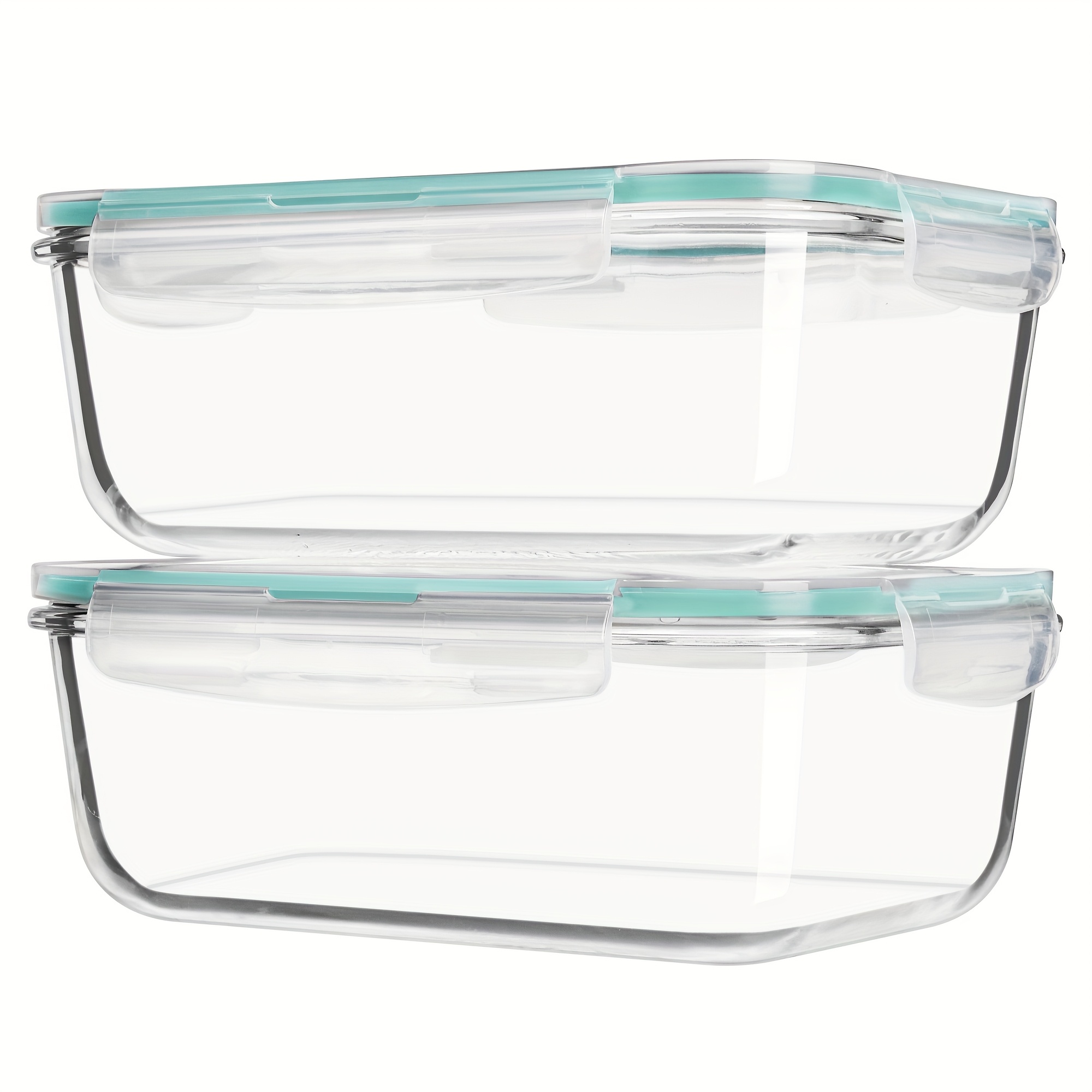 us2Pack 1860ml/ 63oz Large Gla - Meal Prep Glass Containers With Lids reseña y precio
