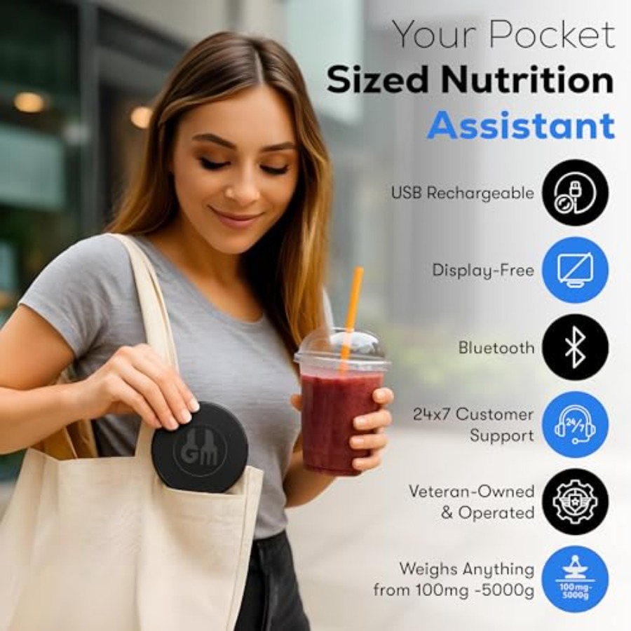 Portable Food Scale with Nutri - Meal Prep For Weight Loss reseña y precio