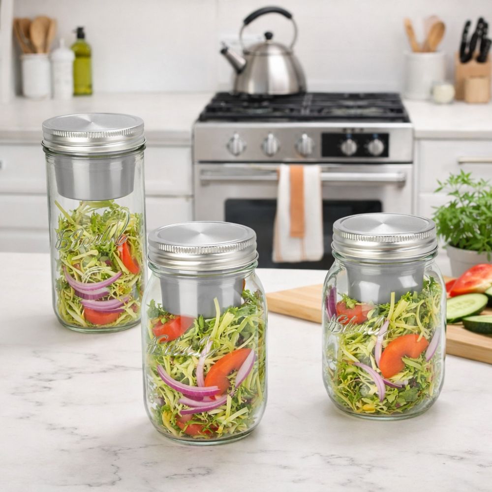 16/24 Oz Salad Glass Jars Wide - Meal Prep Weekly reseña y precio