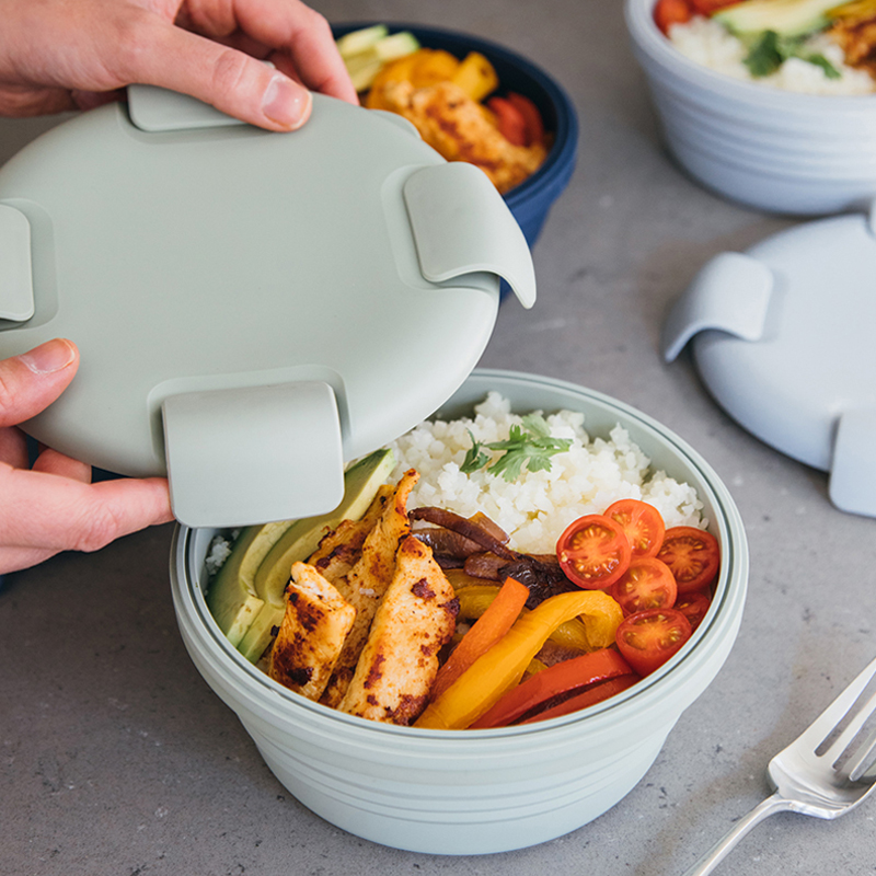 Bayzon Collapsible Bowl 36oz R - Meal Prep Cold Lunches reseña y precio