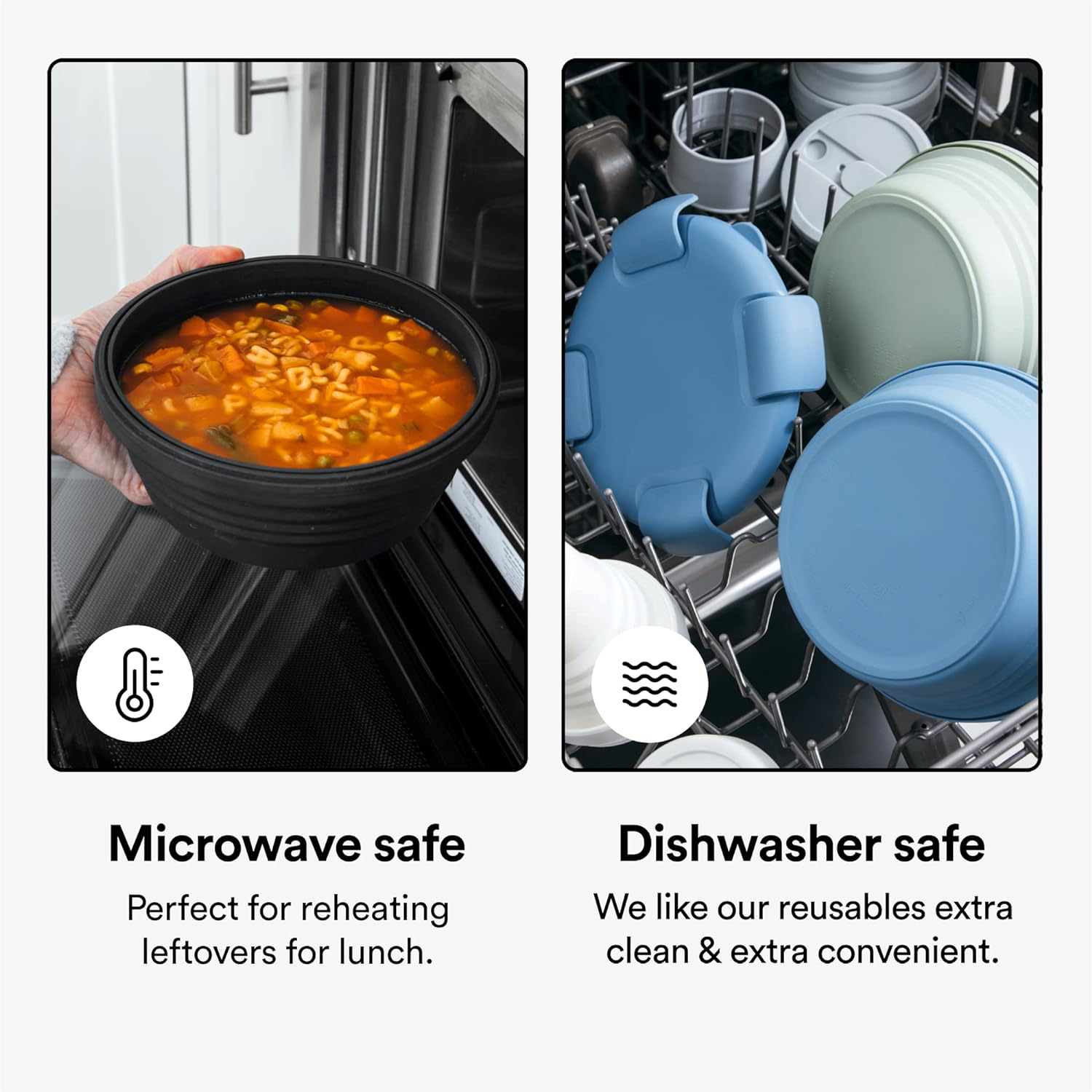 Bayzon Collapsible Bowl 36oz R - Meal Prep Cold Lunches reseña y precio