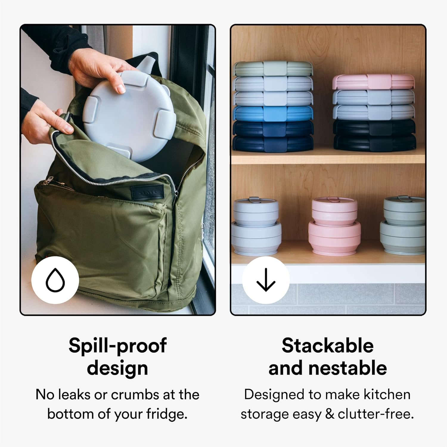 Bayzon Collapsible Bowl 36oz R - Meal Prep Cold Lunches reseña y precio
