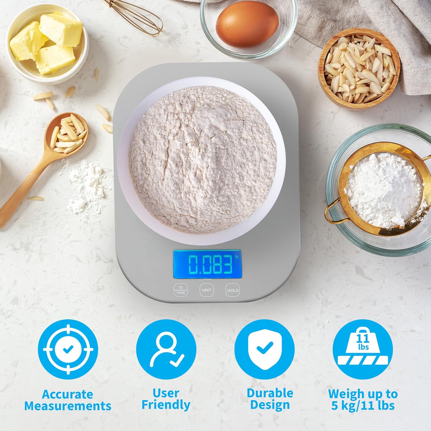 Digital Kitchen Scale for Cook - Meal Prep For Weight Loss reseña y precio